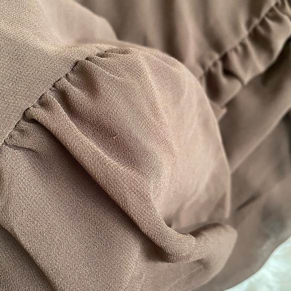 Aritzia Wilfred Tempest Mini Dress in Caramelized Walnut - Picture 9 of 11